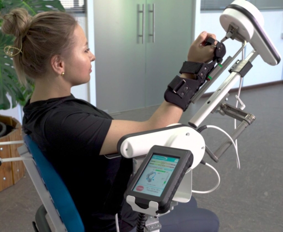 Аппарат двигательный для роботизированной механотерапии суставов верхних конечностей «Орторент-локоть компакт»