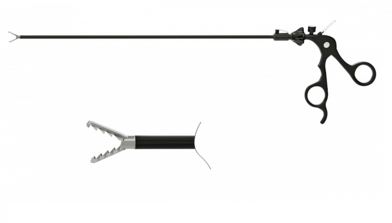 Набор инструментов для эндоскопической хирургии ИЭХ-"ЭлеПС". Зажим эндоскопический удерживающий (5 мм, универсальный)