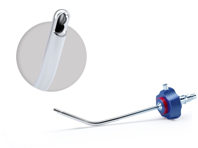 Вставка эндоскопическая инструментальная (риноскопическая отсекающая d3,0 мм, изгиб – 65 гр., фронтальная)